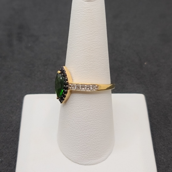 NEW Natural Chrome Diopside & Multi Gemstone Ring Size 9 - Picture 9 of 16